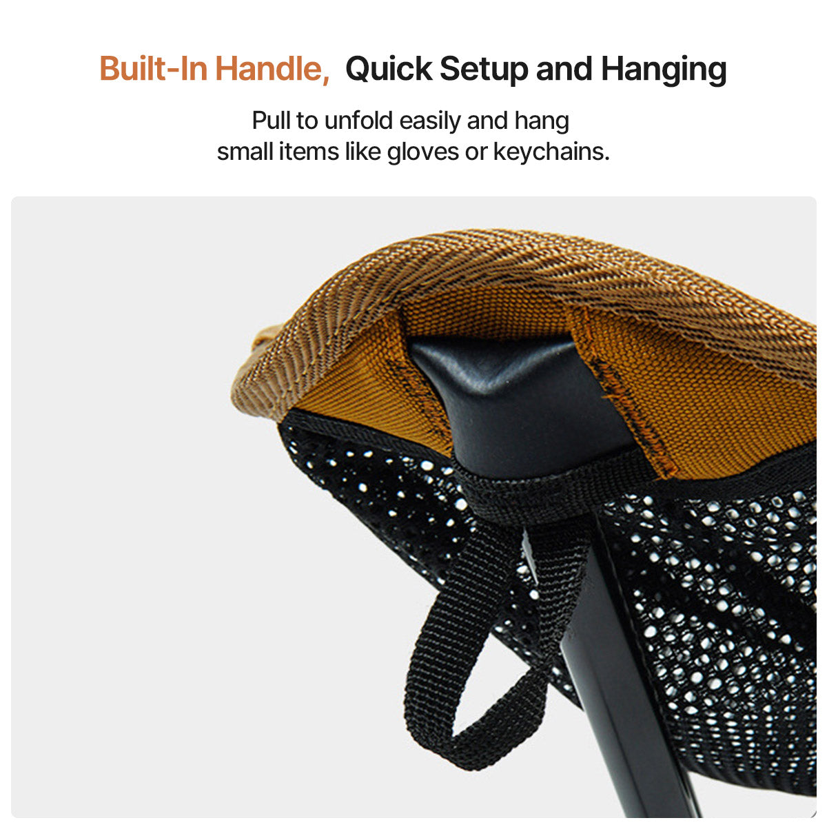 Camping Stool with 360° Rotation – Portable and Foldable