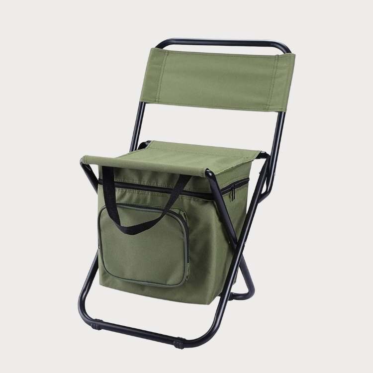 Folding Camping Chair with Cooler Bag – Portable Outdoor Seating