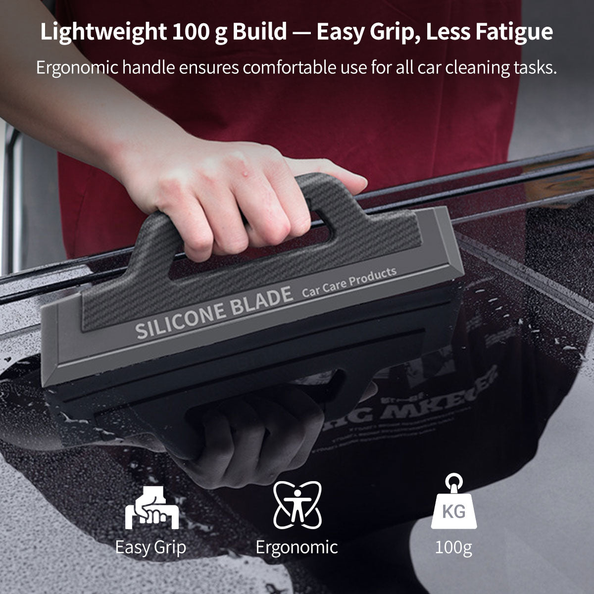 Car Window Wiper Squeegee Made of Silicone