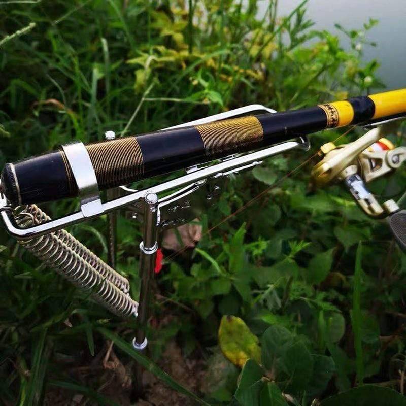 Fishing Rod Holder in Stainless Steel with Ground Insertion