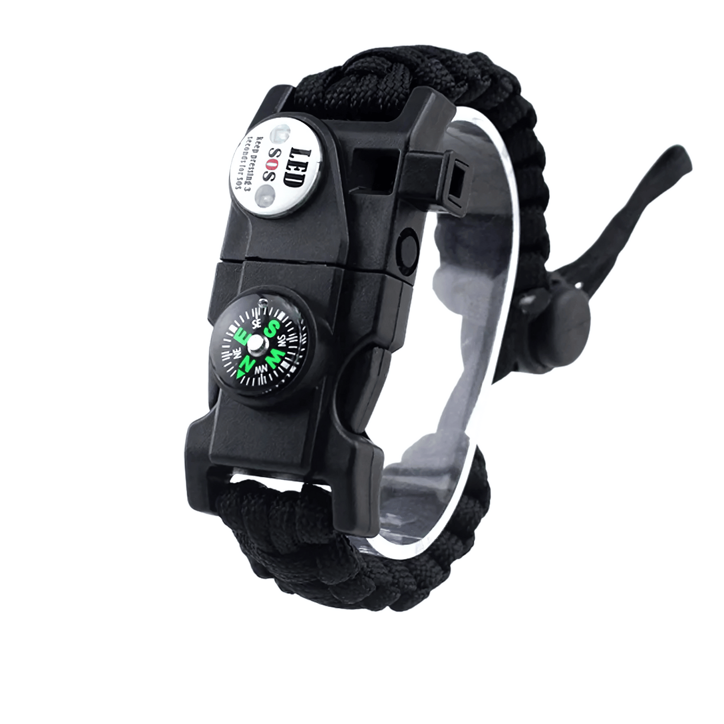 LED Compass Paracord Survival Bracelet