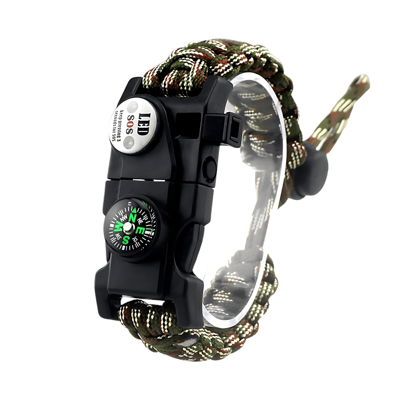 LED Compass Paracord Survival Bracelet