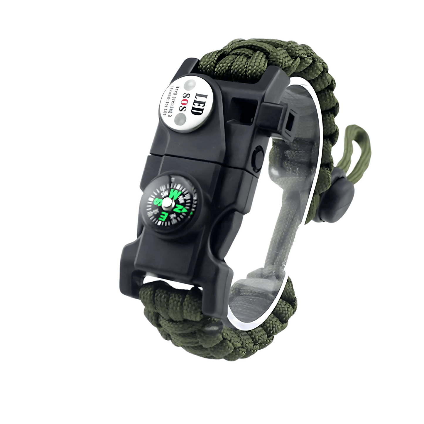 LED Compass Paracord Survival Bracelet