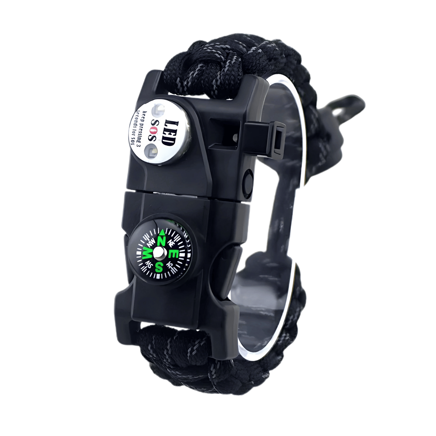 LED Compass Paracord Survival Bracelet
