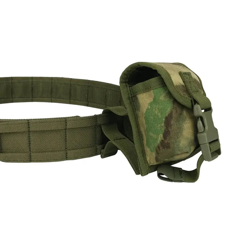 Combat Utility Belt Featuring 8-in-1 Molle Pouch System