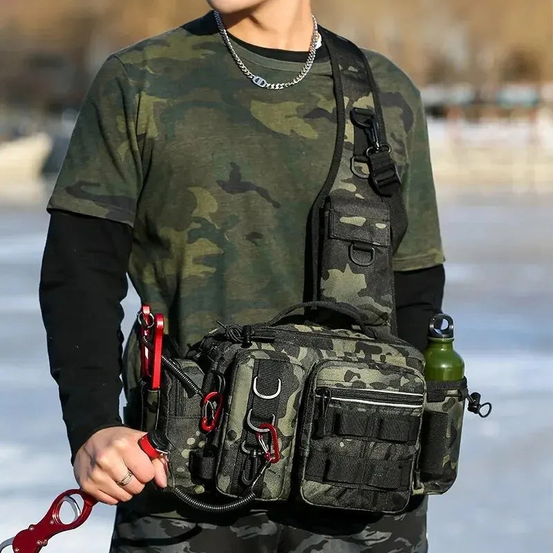 Fishing Backpack with Rod Storage for Tactical Use