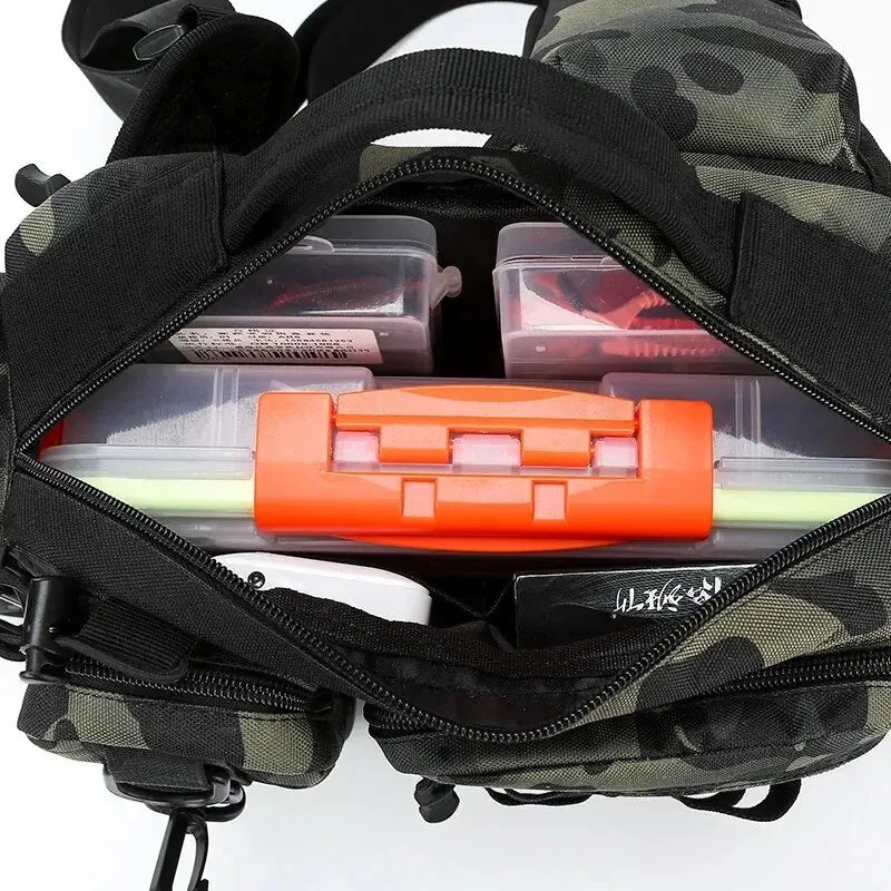 Fishing Backpack with Rod Storage for Tactical Use