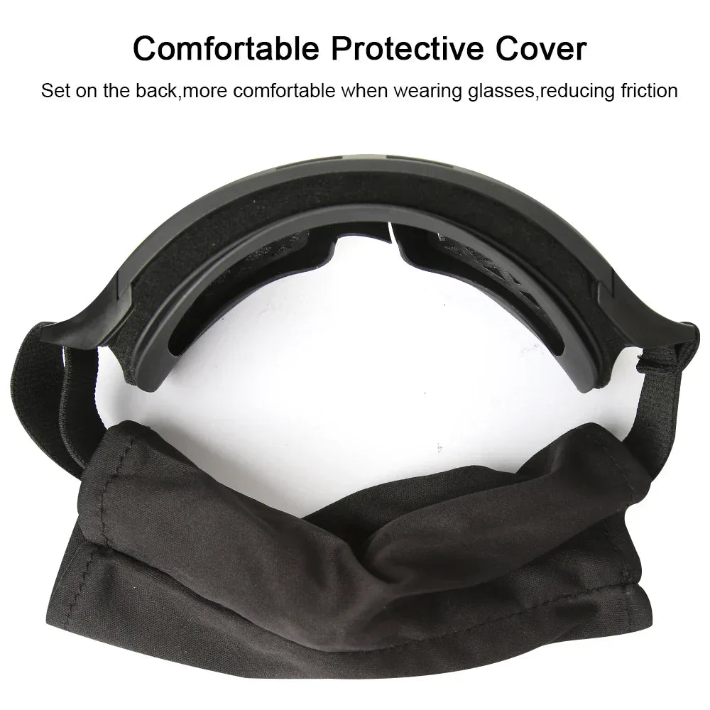 Interchangeable Anti-Fog Lenses Tactical Goggles