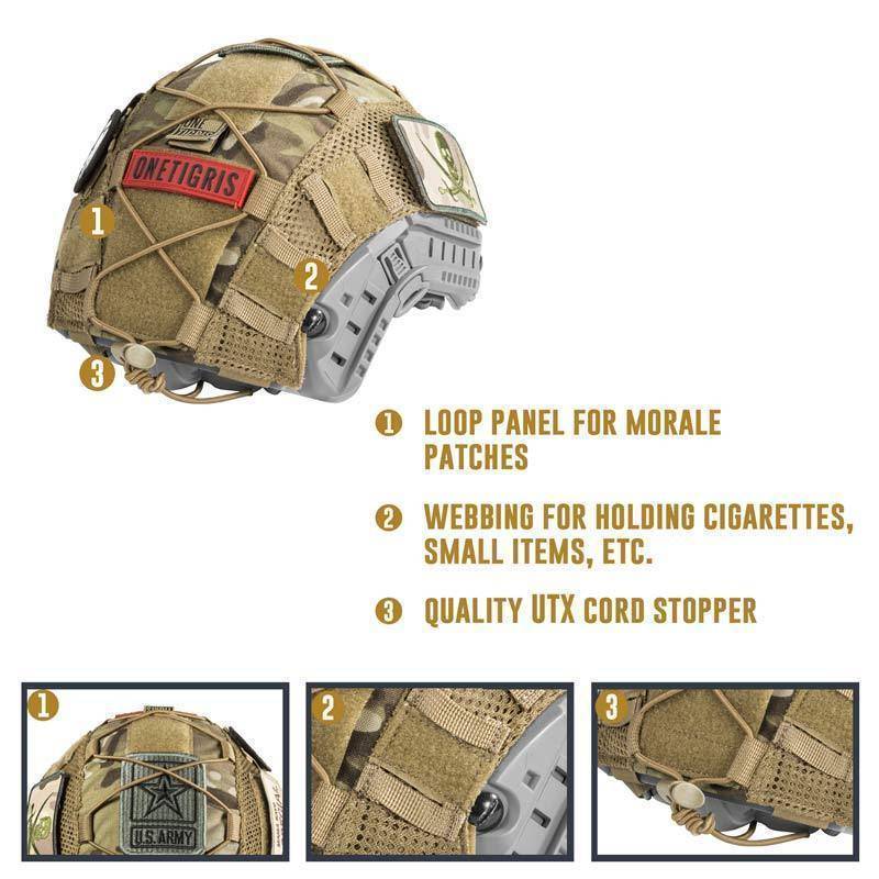Helmet Cover for Tactical Military Use