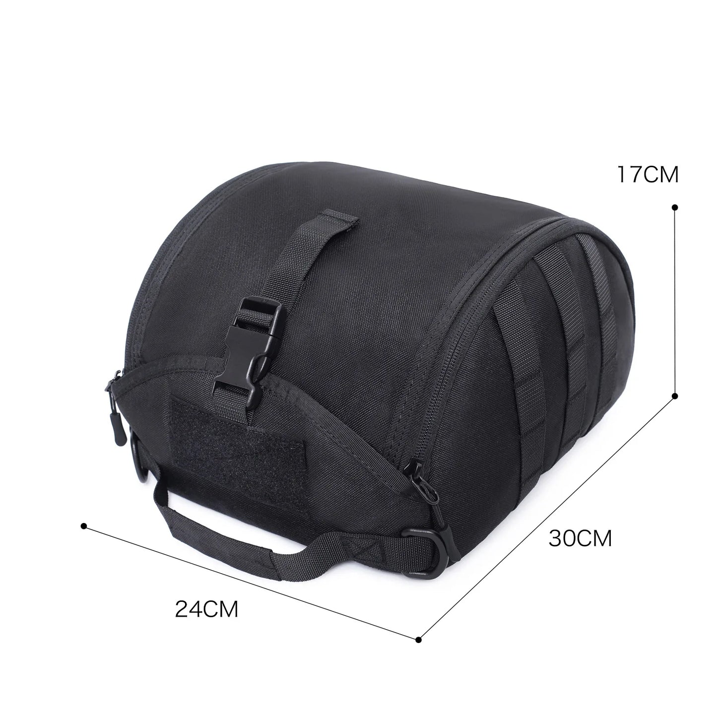 Military-Style Helmet Carrier with MOLLE System