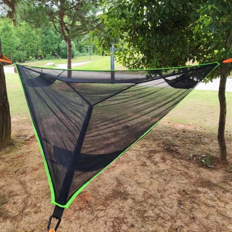 Outdoor Relaxation Triangle Mesh Hammock for Camping