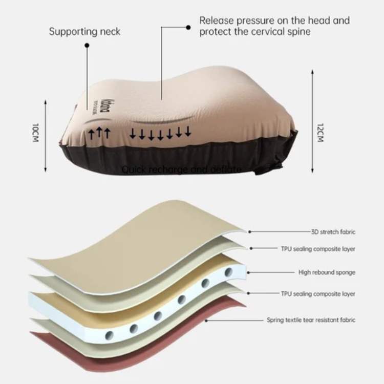 Lightweight Inflatable Travel Pillow for Camping