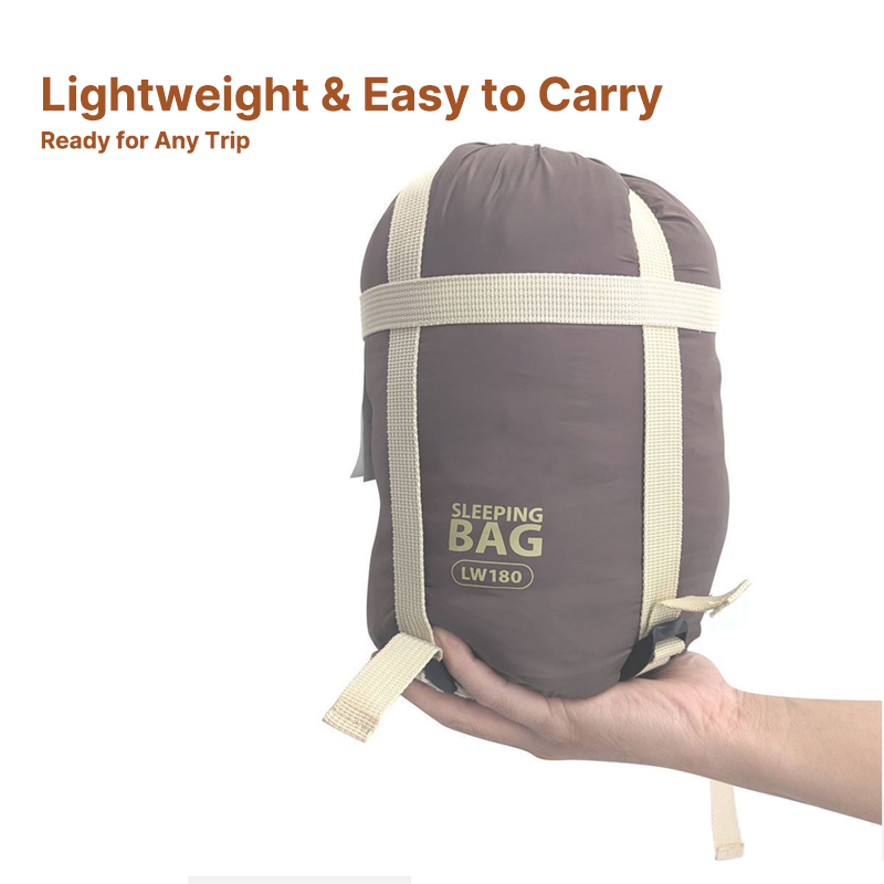 Camping Sleeping Bag - Lightweight and Washable