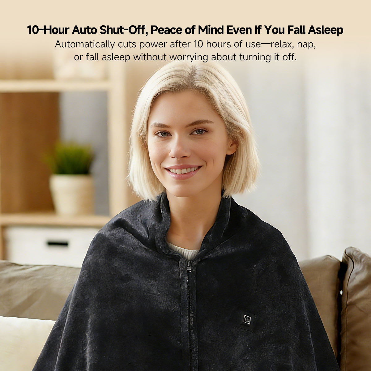 Heated USB Blanket Shawl for Winter Comfort