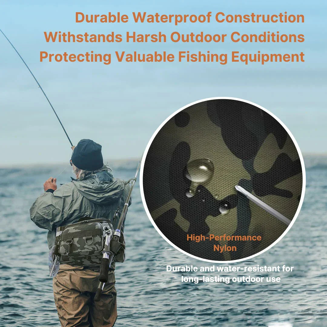 Fishing Gear Backpack – Waterproof Storage for Tackle