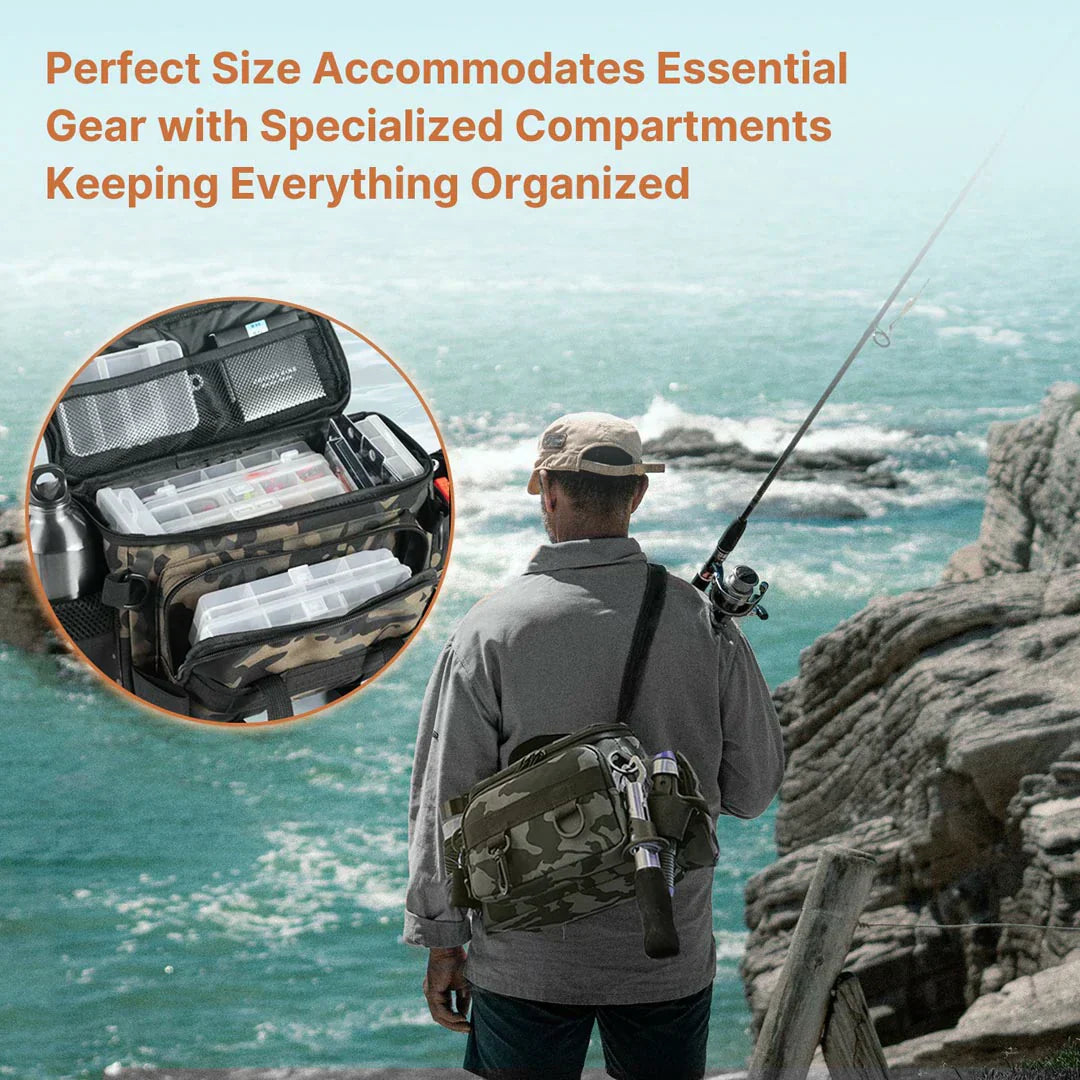 Fishing Gear Backpack – Waterproof Storage for Tackle