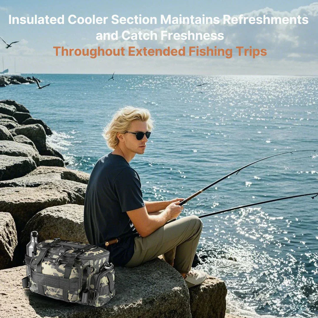 Fishing Gear Backpack – Waterproof Storage for Tackle