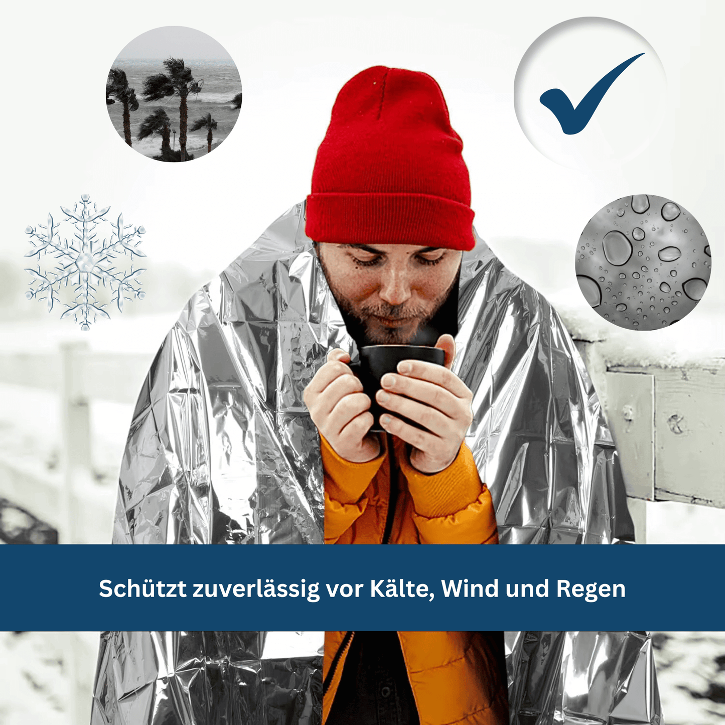 Emergency Blanket - Insulated and Waterproof for Outdoor Use