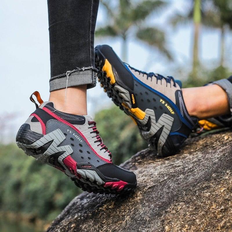 Leather Hiking Boots - Waterproof Outdoor Footwear