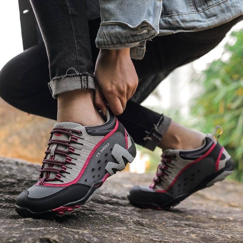 Leather Hiking Boots - Waterproof Outdoor Footwear