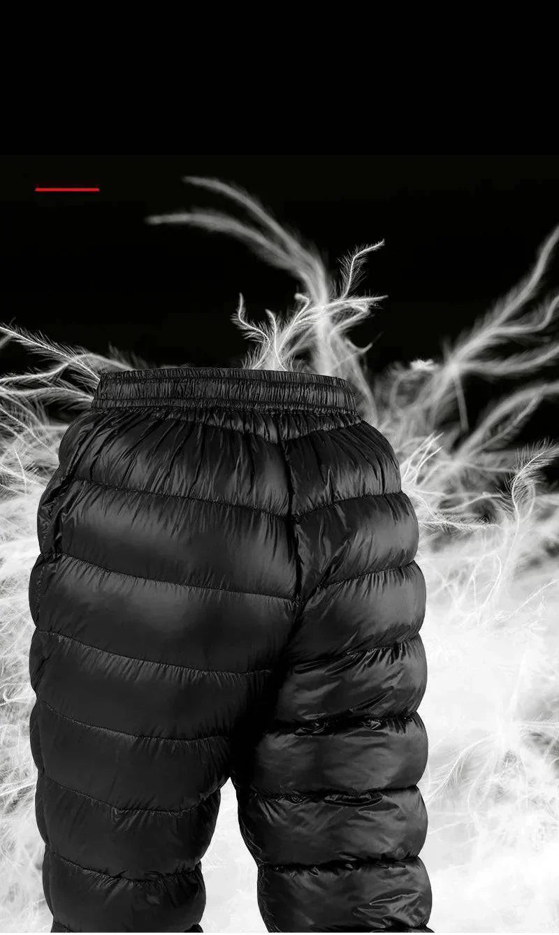 Insulated Hiking Trousers for Winter with Down Filling