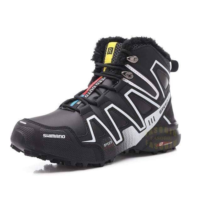 Leather Sneakers with Warm Lining for Winter