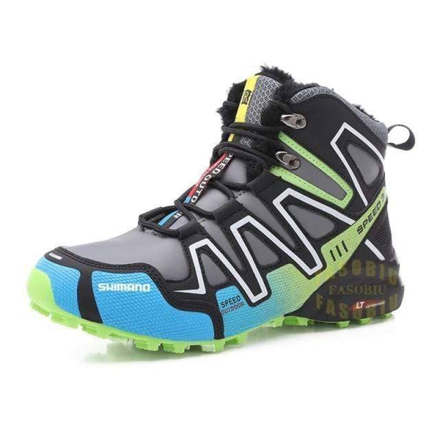 Leather Sneakers with Warm Lining for Winter