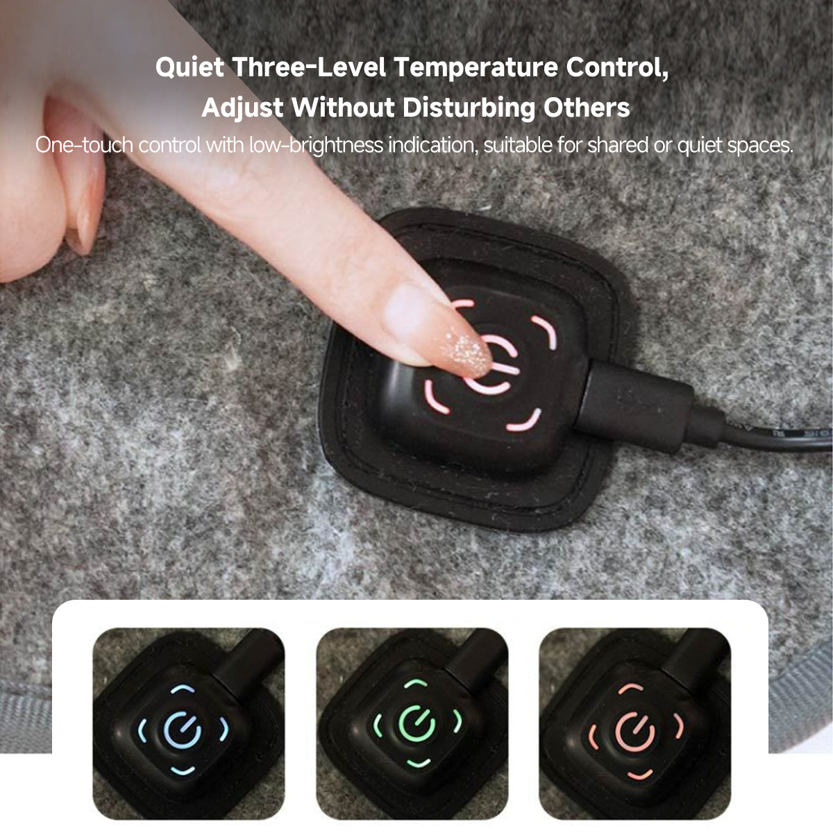 Electric Blanket with 3-Zone Heating and USB Fast Warm-Up
