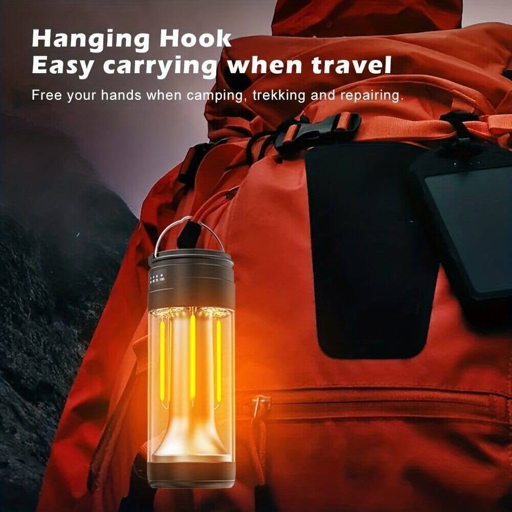 Camping Lantern with Power Bank – USB Rechargeable Light