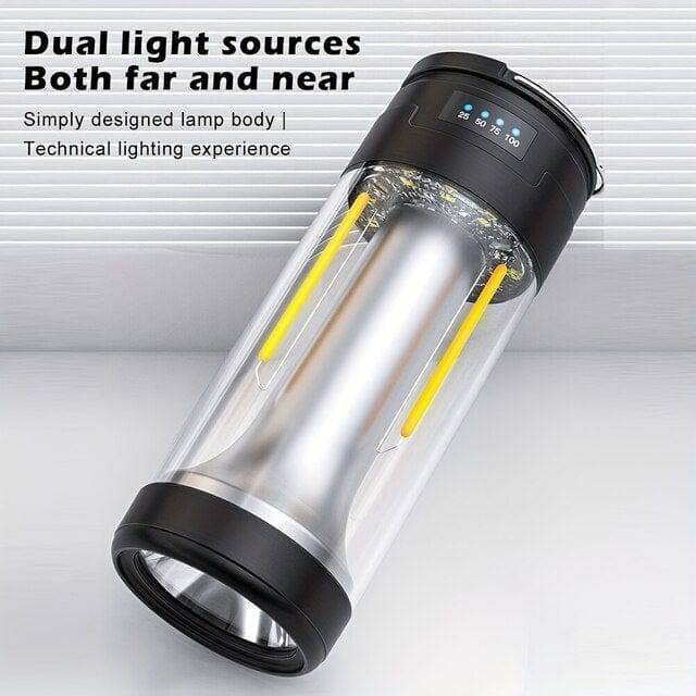 Camping Lantern with Power Bank – USB Rechargeable Light