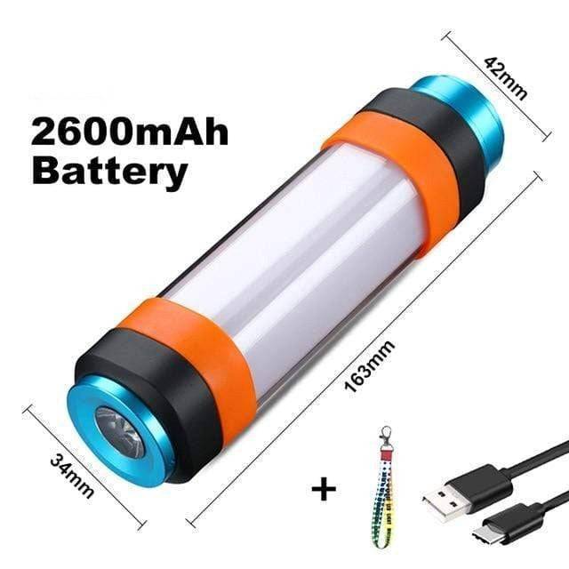 Magnetic LED Camping Flashlight – USB Rechargeable and Versatile