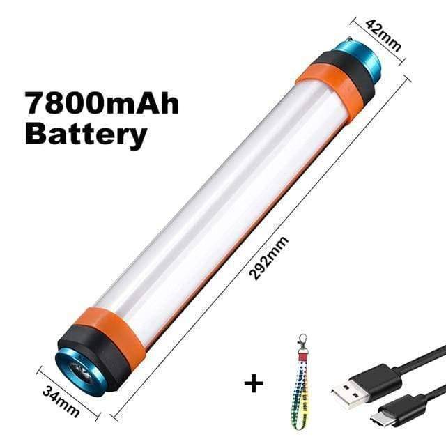 Magnetic LED Camping Flashlight – USB Rechargeable and Versatile