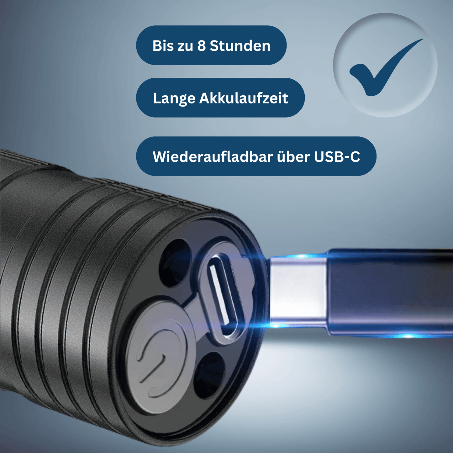 LED Headlamp with USB Rechargeable and Waterproof Features