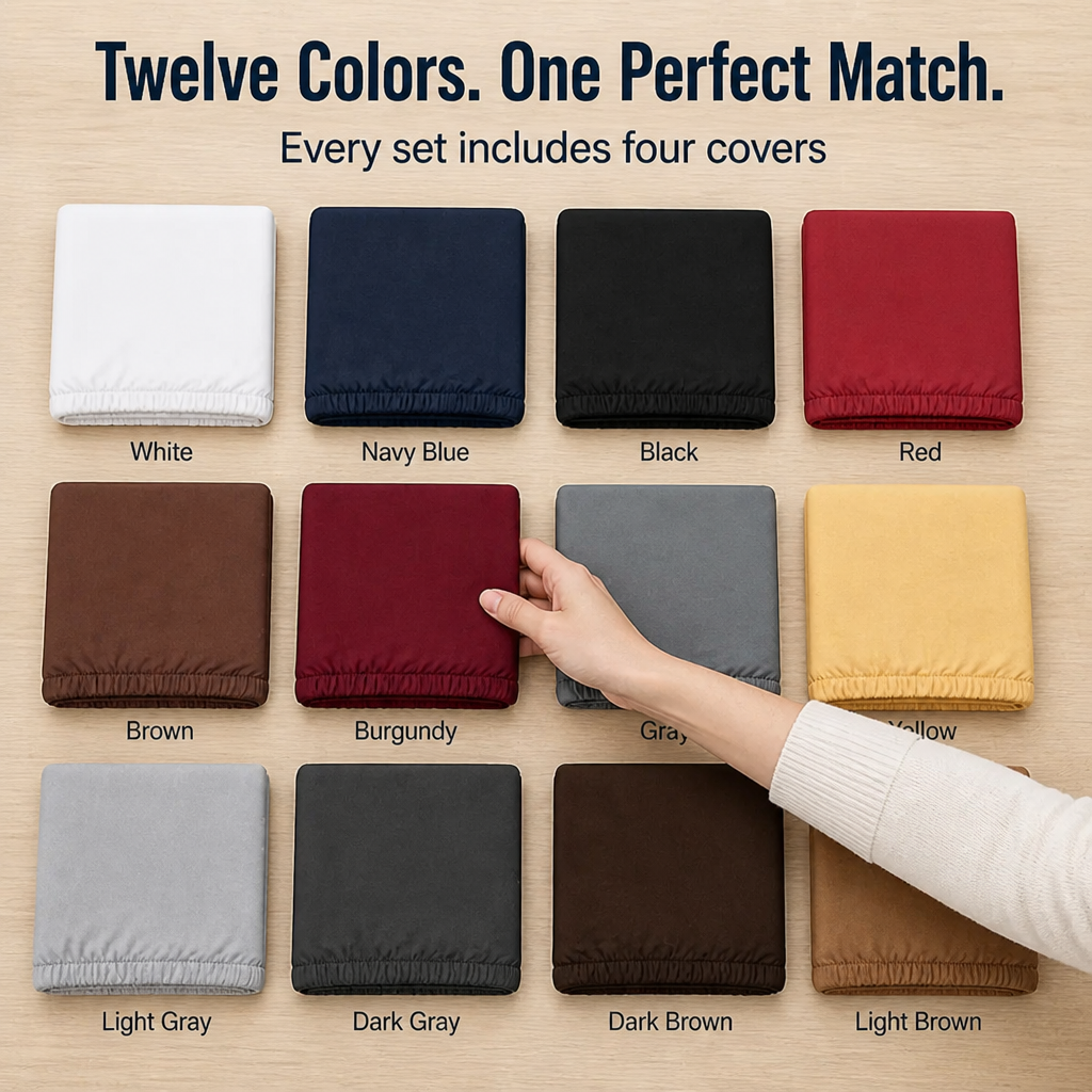 FluidFit Chair Covers — Hug Your Chairs with Flawless Style and Spill-Proof Comfort