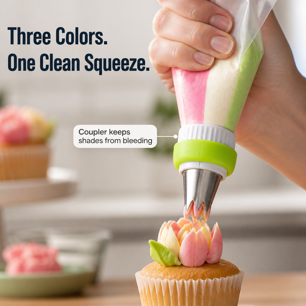 PetalCraft — Pipe a Full Bouquet of Frosting Flowers in One Squeeze