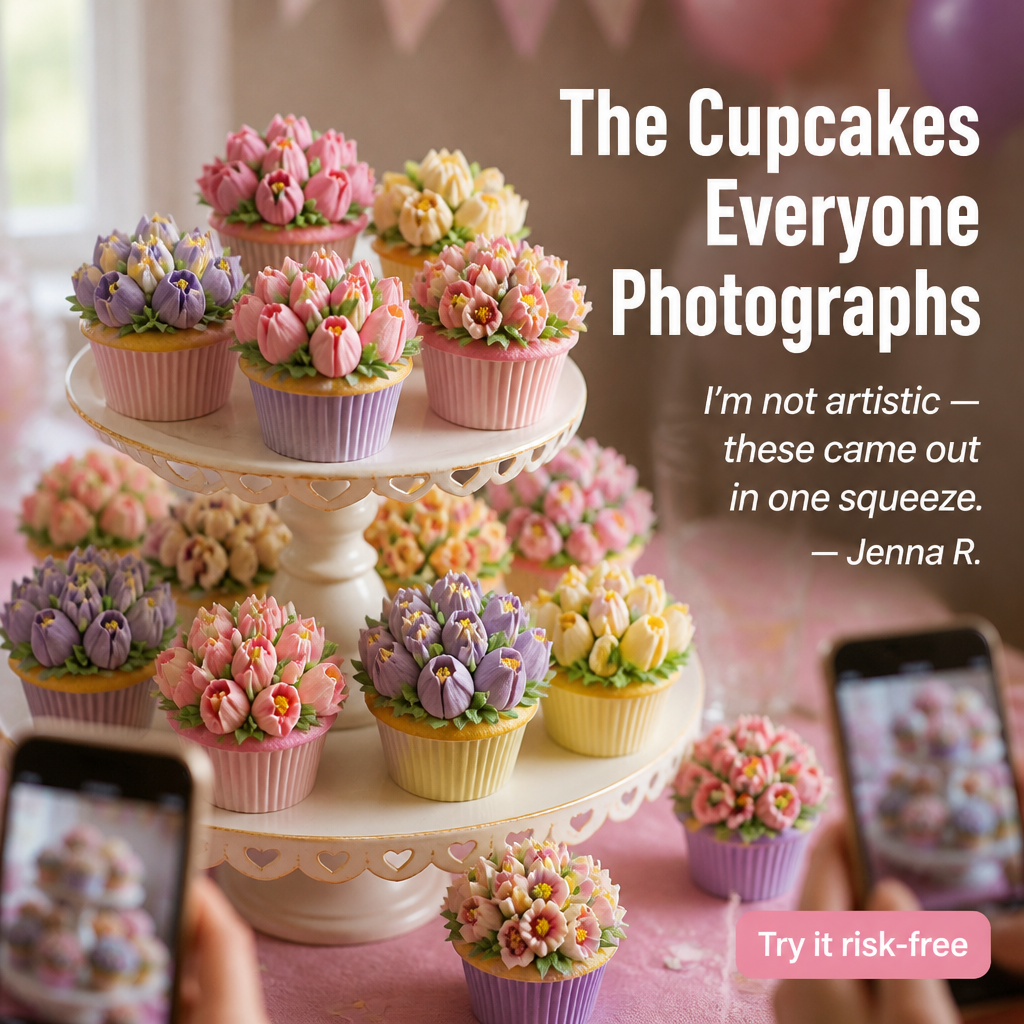 PetalCraft — Pipe a Full Bouquet of Frosting Flowers in One Squeeze