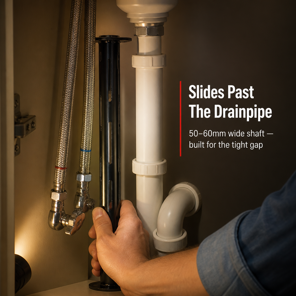 FlexiGrip™ — Install Any Faucet In Cramped Under-Sink Spaces Without Calling A Plumber