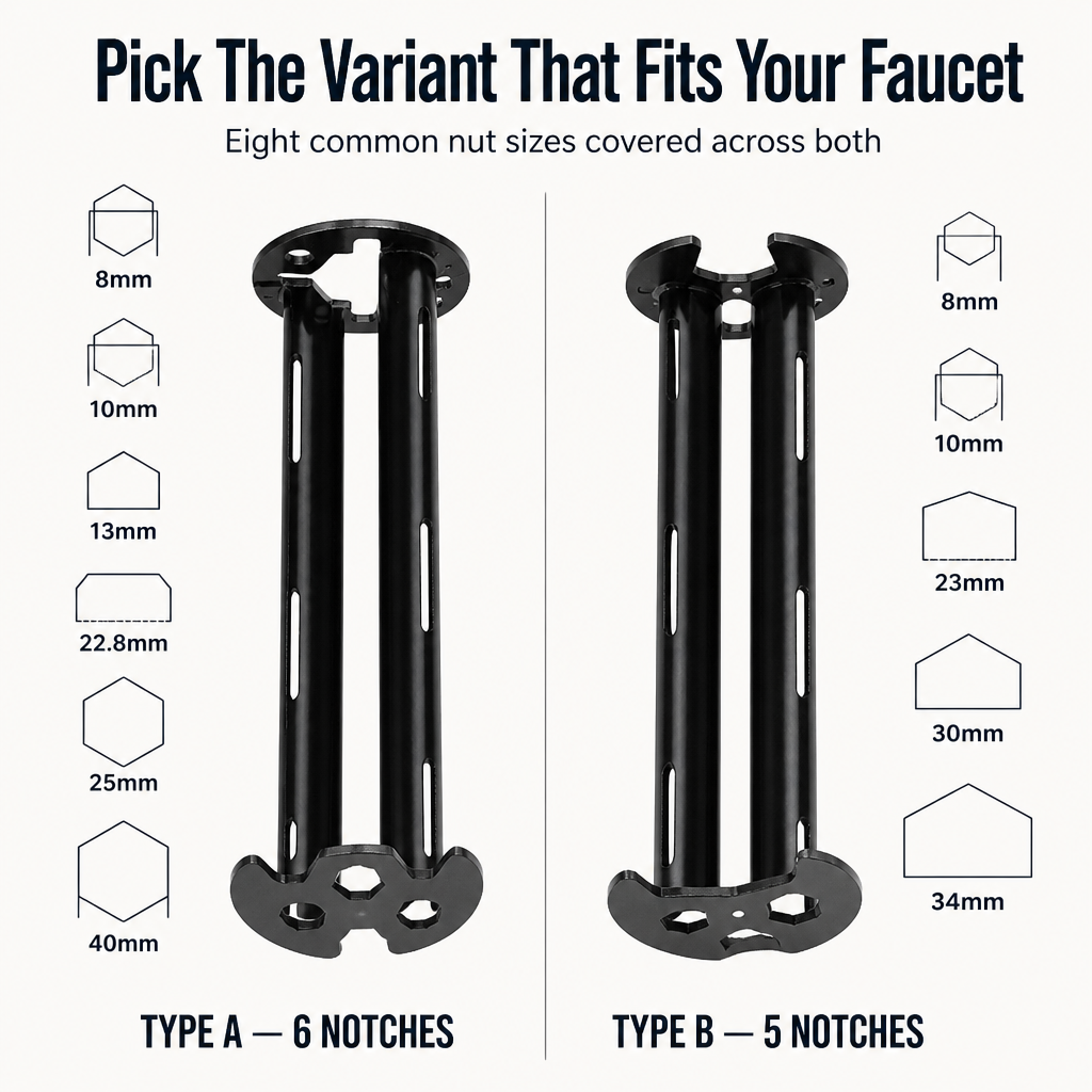 FlexiGrip™ — Install Any Faucet In Cramped Under-Sink Spaces Without Calling A Plumber