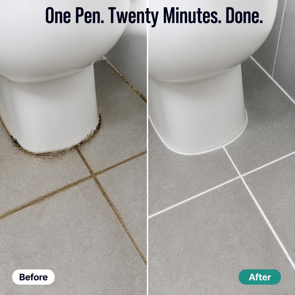 BioShieldSeal™ — Refresh Yellowed Grout Lines to Brand-New White in 20 Minutes