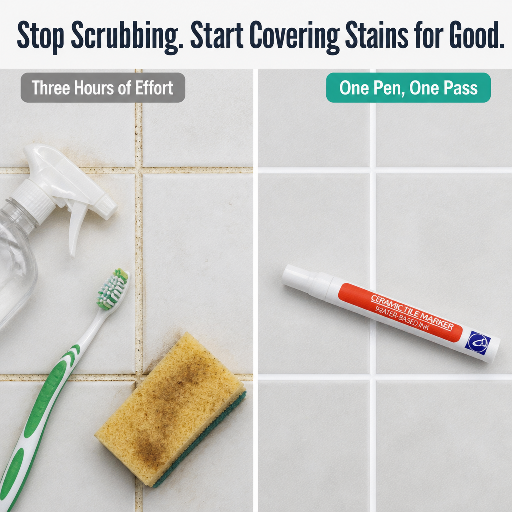 BioShieldSeal™ — Refresh Yellowed Grout Lines to Brand-New White in 20 Minutes