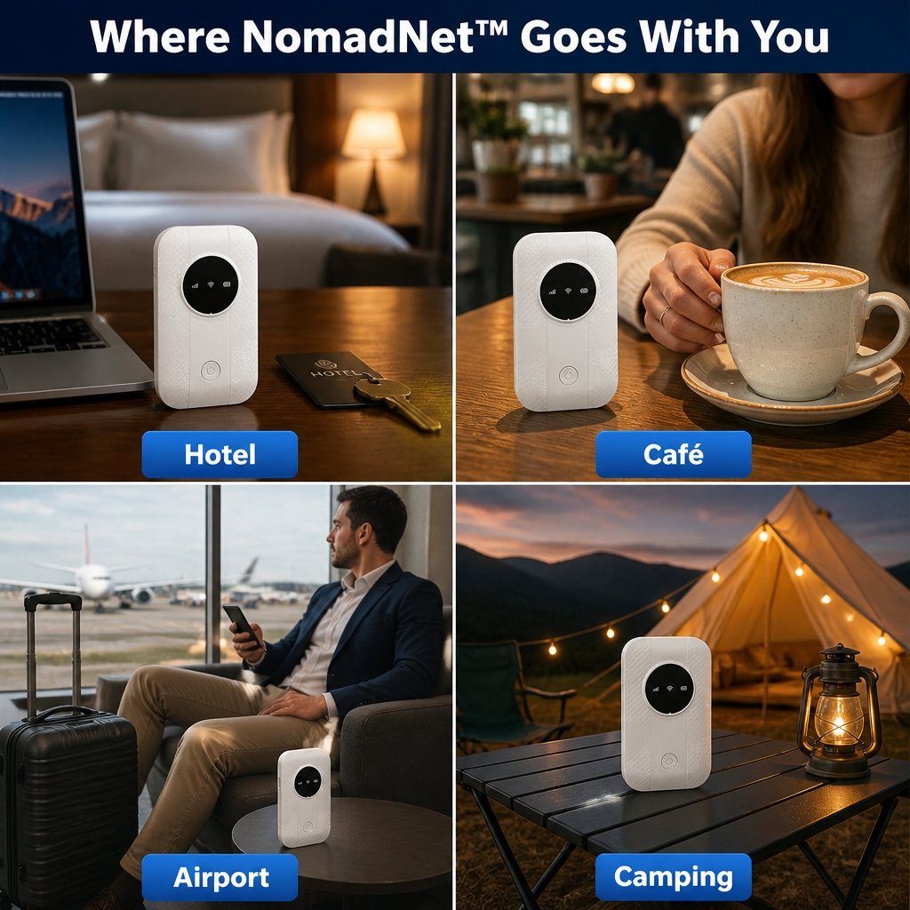 NomadNet™ — Run Your Own 300Mbps WiFi in Hotels, Cafés & Airports