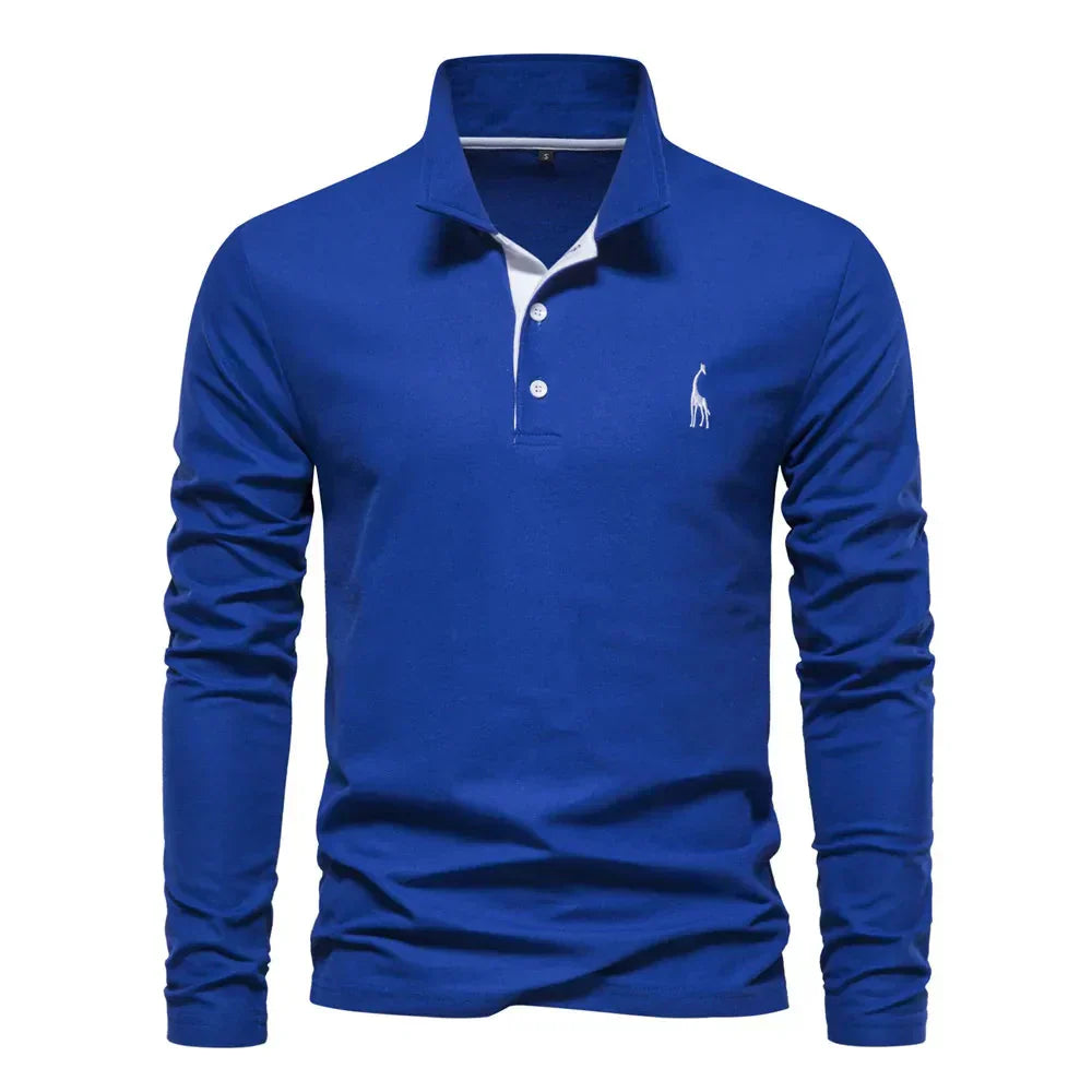 Adrian | Long Sleeve Polo Shirt