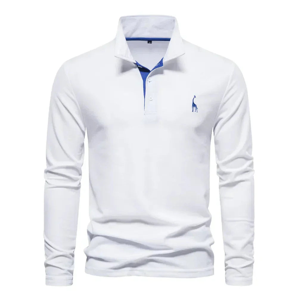 Adrian | Long Sleeve Polo Shirt
