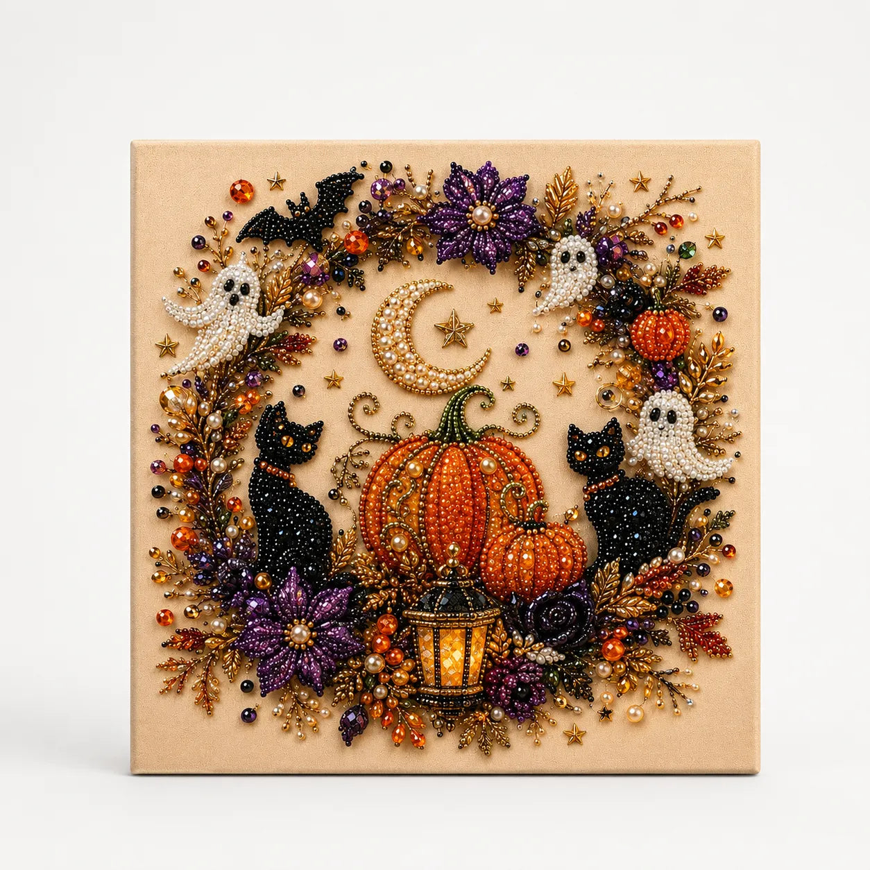 Halloween Pearl Bead Craft Kit for Cozy Wall Art & DIY