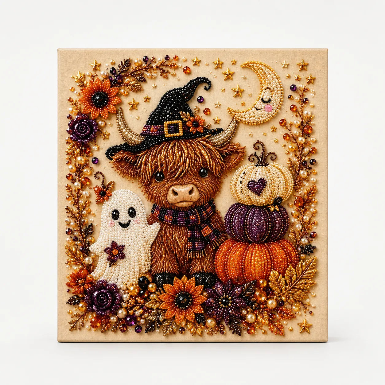 Halloween Pearl Bead Craft Kit for Cozy Wall Art & DIY