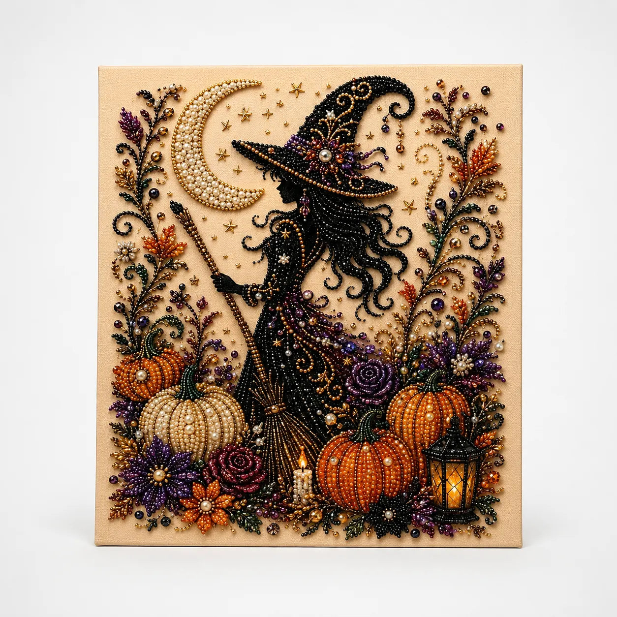 Halloween Pearl Bead Craft Kit for Cozy Wall Art & DIY