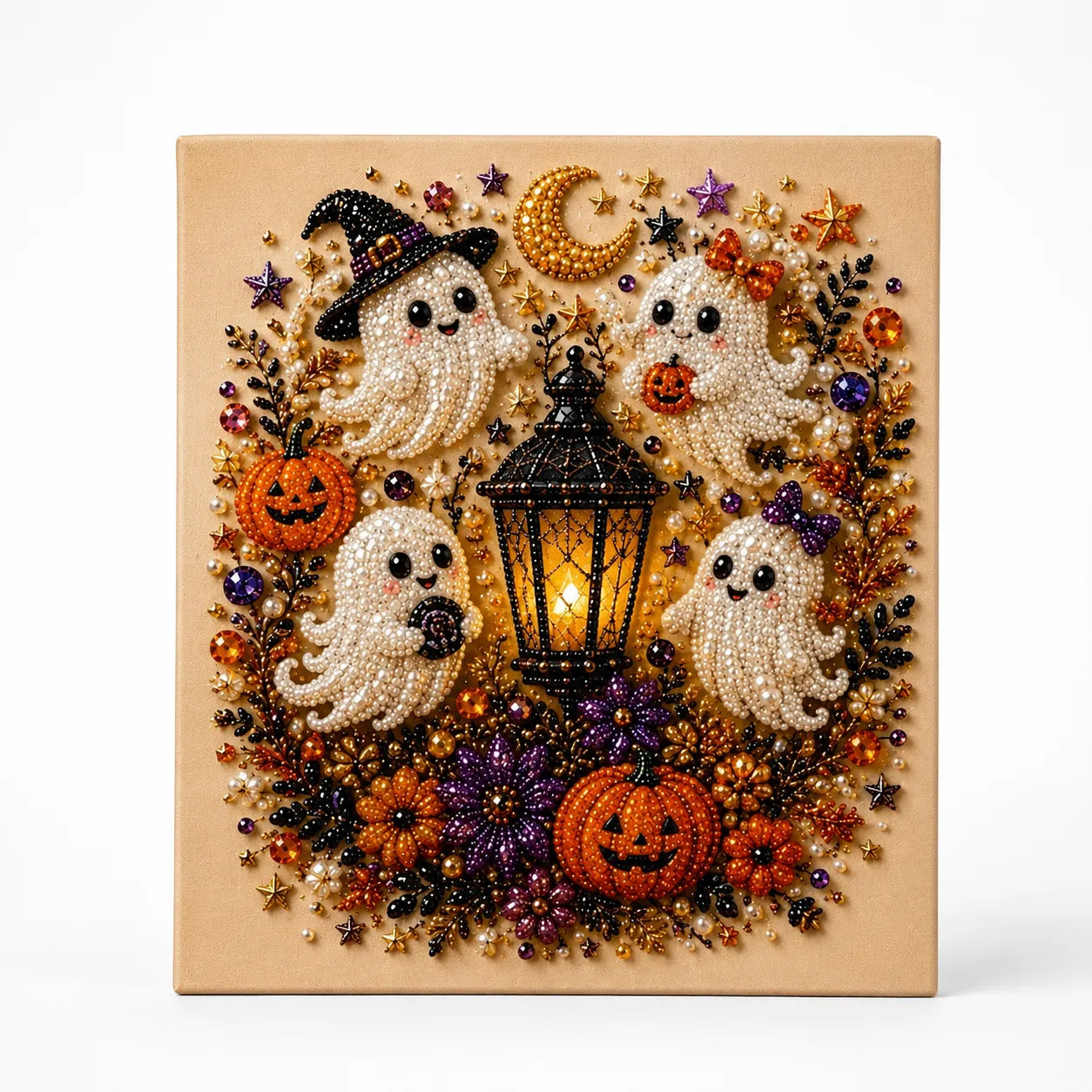 Halloween Pearl Bead Craft Kit for Cozy Wall Art & DIY