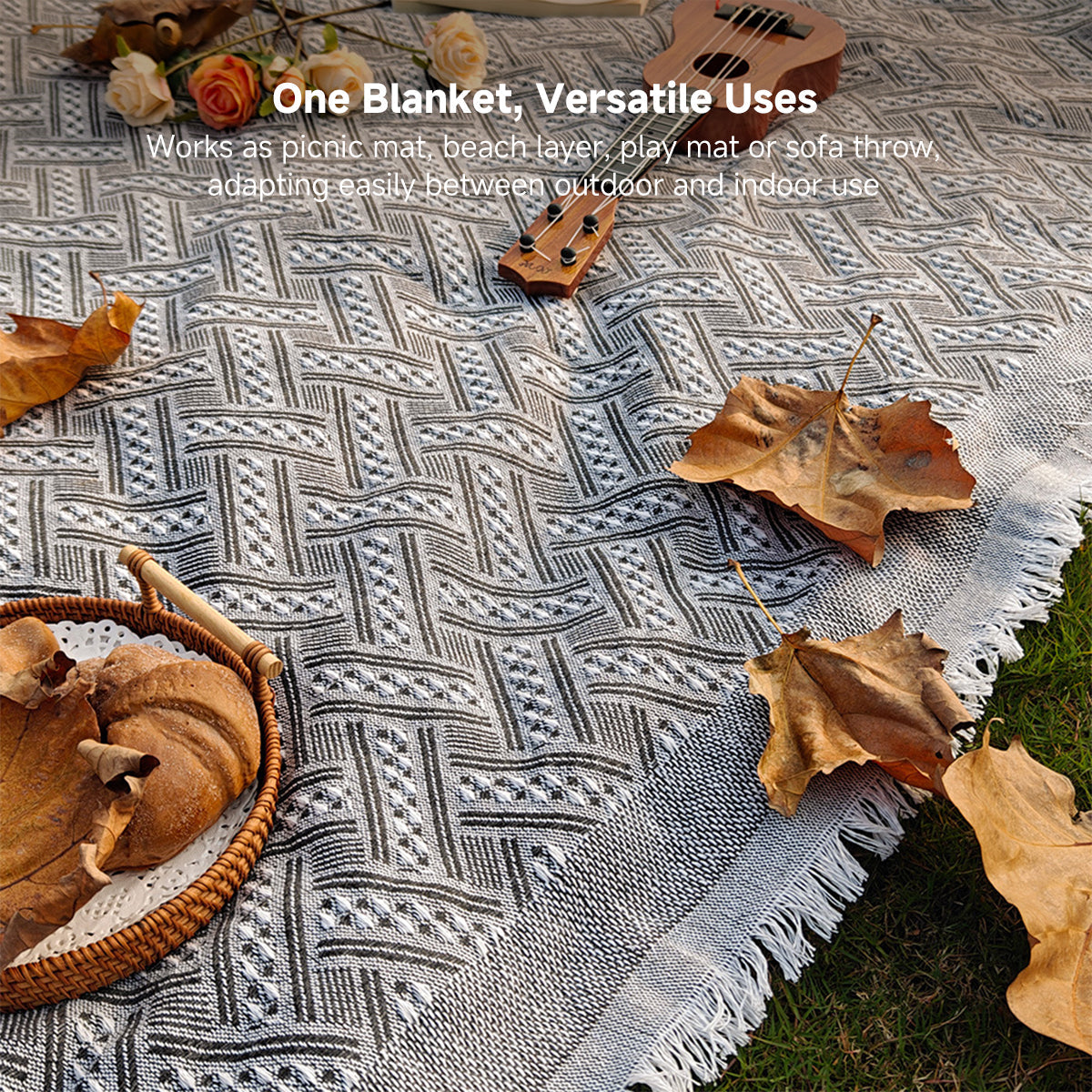 Durable Checkered Blanket for Indoor and Outdoor Use