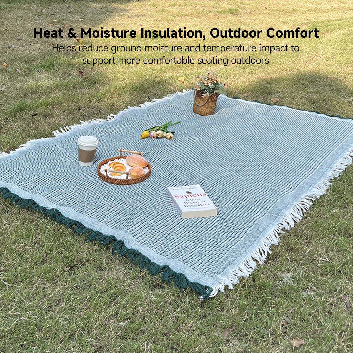 Durable Checkered Blanket for Indoor and Outdoor Use