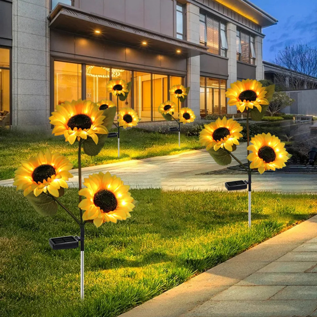 Garden Flower Lights with LED – Solar Powered Decorative Illumination